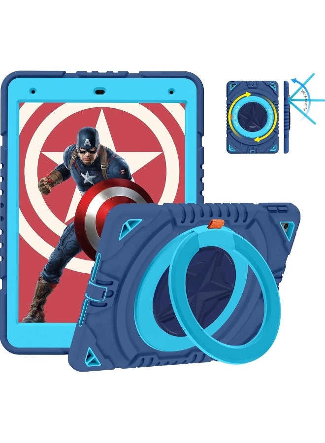iPad 9th Generation/8th Generation/7th Generation Case (iPad 10.2 Case 2021/2020/2019) Heavy Duty Shock Resistant Sturdy Cover with Swivel Stand/Pencil Holder/Shoulder Strap - Image 1